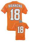 Denver Broncos #18 Peyton Manning Jersey T shirt Orange by NFL Team 