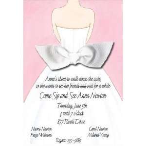  Pink Here Comes The Bride Invitations