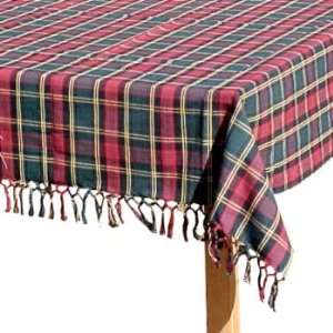  Christmas Tartan (Vint.) Woven Table Cloth   54 X 90: Home 