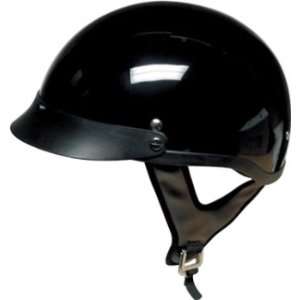  Gloss Black DOT motorcycle helmet: Automotive
