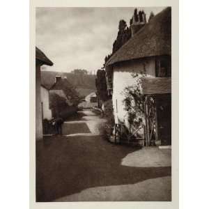  1926 Porlock Somerset Village English Cottage England 