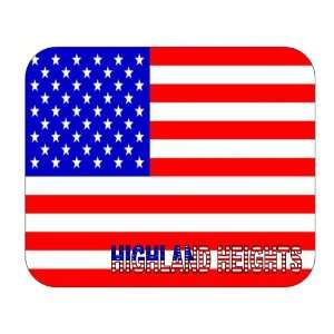  US Flag   Highland Heights, Ohio (OH) Mouse Pad 