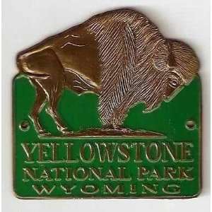   National Park   Buffalo   Hiking Stick Medallion 