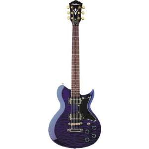  Washburn WI64DL Idol Series Electric Guitar   Quilted Blue 