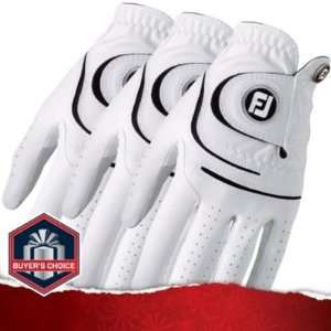  FootJoy Mens WeatherSof 3 Pack Golf Glove   White   Left 