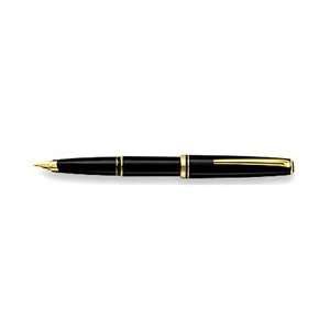  Generation Gold Plated Black Fountain Pen   Medium: Office Products