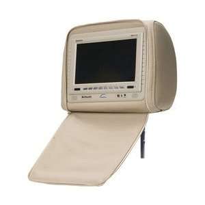   7inch TFT LCD Monitor Headrest w/Zippered Cover Tan: Electronics