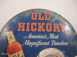 VINTAGE OLD HICKORY BOURBON ADVERTISING SIGN   THERMO  