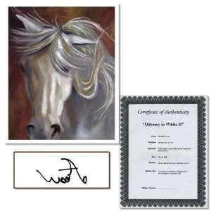   Odyssey in White II by Michelle Moate Signed Giclee Art Electronics