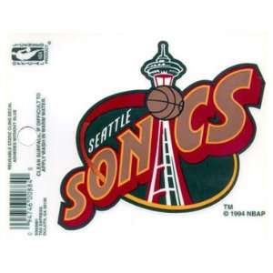  Seattle Supersonics Reusable Static Window Cling 