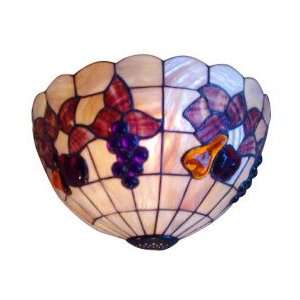  Tiffany Style Wall Light with Grape Pattern: Home 