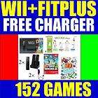 NEW WII NINTENDO GAME CONSOLE SYSTEM 2 CONTRS W/GAMES