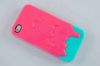 3D Melt ice Cream Skin Hard Case Cover 4 Apple iPhone 4 4S + Screen 