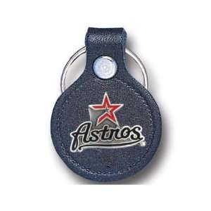  HOUSTON ASTROS OFFICIAL LOGO LEATHER KEYCHAIN Sports 