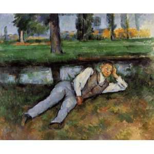  Oil Painting Boy Resting Paul Cezanne Hand Painted Art 