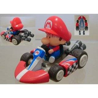  Super Mario Kart Figure Baby Mario In Cheep Charger Toys 