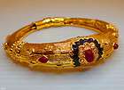antique indian gold plated meena kada bracelet bangle s free