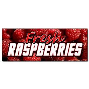  36 FRESH RASPBERRIES DECAL sticker raspberry fresh fruit 