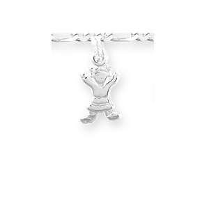  Girl with Hands Up Charm: Jewelry