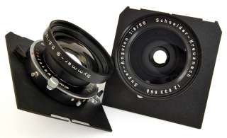 Tachihara 4x5 Wood Field Camera w/90mm/8 Super Angulon & 180mm/5.6 