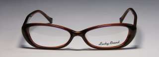 NEW LUCKY BRAND MAUDE 51 15 135 CRANBERRY/BROWN GLASSES  