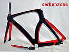 Matt black+Gloss red color carbon Triathlon Time Trial TT Bike Frame 