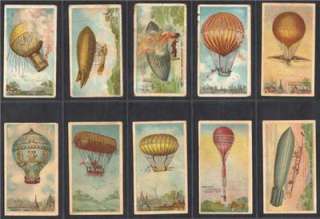 Aviation Series Balloon & Aircraft Tobacco Cards / BAT  