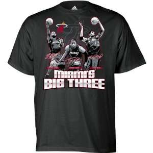 Adidas Miami Heat Big Three T Shirt:  Sports & Outdoors