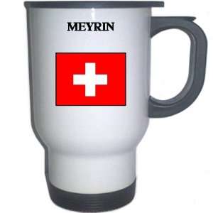  Switzerland   MEYRIN White Stainless Steel Mug 