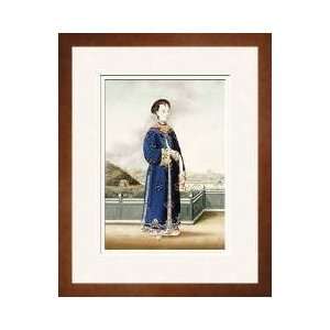 An Elegantly Dressed Chinese Hong Merchants Wife Framed Giclee Print