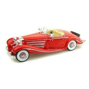  1936 Mercedes Benz 500K Special Roadster 1/18 Red Toys 