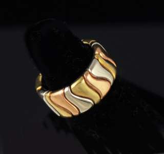 Marina B Ring Tri color 18k gold ring