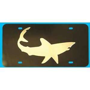   License Plate with Megalodon Great White Shark: Sports & Outdoors