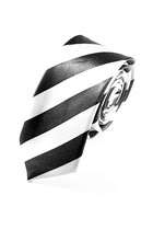 MOD Black & White MODERN Skinny Slim Tie Retro Indie  