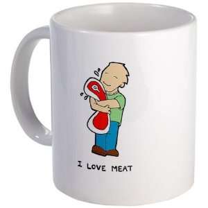  Love Meat Humor Mug by CafePress: Kitchen & Dining