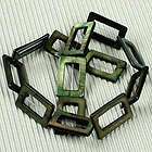 15mm Green MOP Shell Square Jewelry Loose Beads 15L  