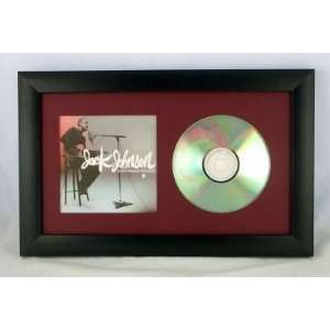 CD display frame Black w/ Maroon mat for CD & Cover Art 
