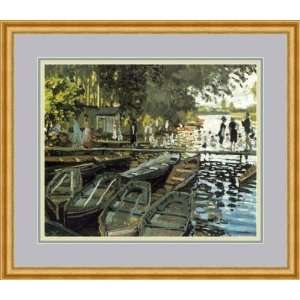  Bathers at La Grenouillere by Claude Monet   Framed 