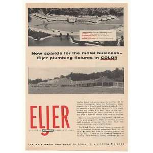  1955 Framingham Motor Inn MA Eljer Plumbing Fixtures Print 