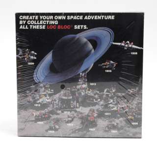 Lot 6 Entex Loc Blocs 1980s Space Series Lego Toys MINT  