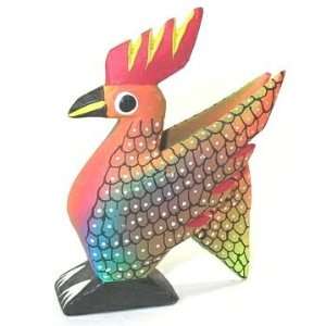  Chicken 3 5/8 Inch Oaxacan Wood Carving: Home & Kitchen