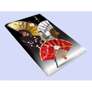  Asian Cherry Blossom Fans Decorative Switchplate Cover 