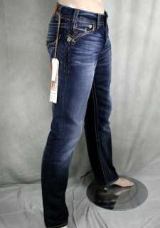 MEK Denim Jeans Mens JODHPUR Dark Blue Straight Leg  