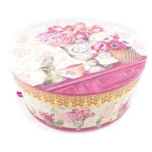  Hat box Jardin Des Plantes pink.: Home & Kitchen