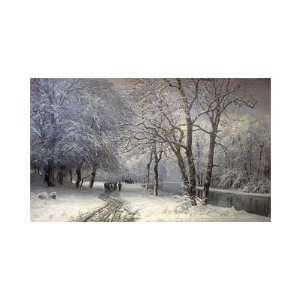  Anders Andersen lundby   A Winter Landscape With Horses 