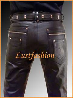 DESIGNER leather pants NEW leather trousers 28 29 30 31 32 33 34 36 38 