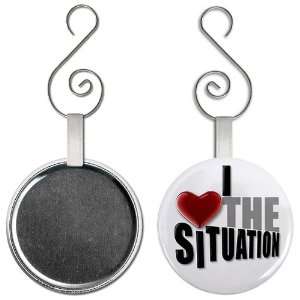 HEART THE SITUATION Jersey Shore Fan 2.25 inch Button Style Hanging 