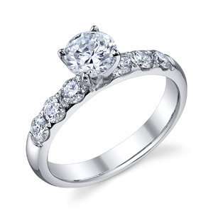  Platinum Lana Diamond Engagement Ring (.82 ctw.) Round Cut 
