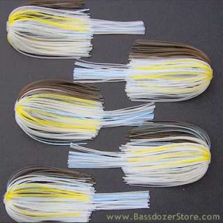 Spinnerbait/Jig Skirts ~ Pro Chartreuse Shad w/ Tail  