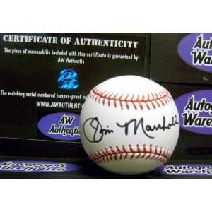  Jim Marshall autographed Baseball